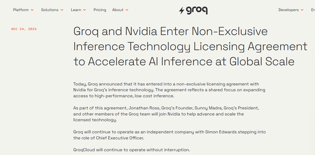 英伟达200亿美元收购Groq核心团队，屠龙少年终成巨龙一员(图2)