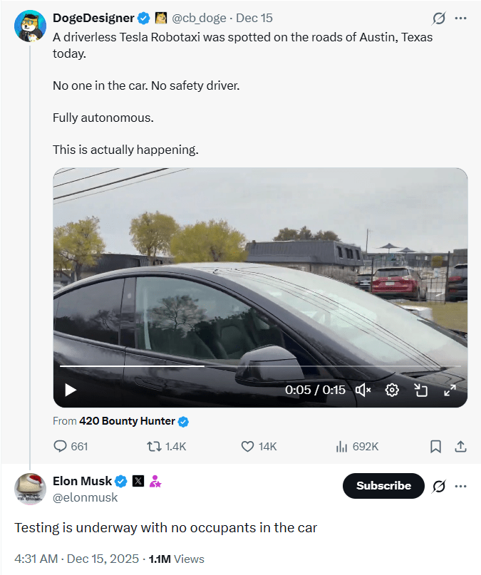 特斯拉无人驾驶测试背后真相揭秘：安全员下岗还是远程操控？(图2)