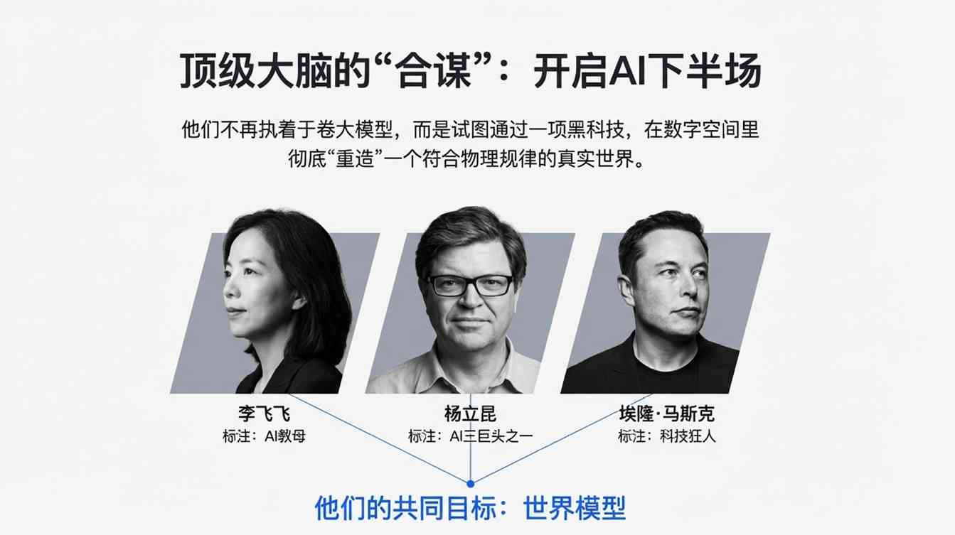 AI世界模型重塑游戏产业格局，李飞飞杨立昆马斯克入局万亿市场(图1)