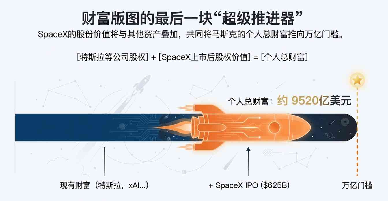 SpaceX计划2026年上市冲击1.5万亿估值 马斯克有望成首位万亿富翁(图7) 不想再等10年!马斯克按下“加速键”:最快明年,人类首位万亿富翁诞生