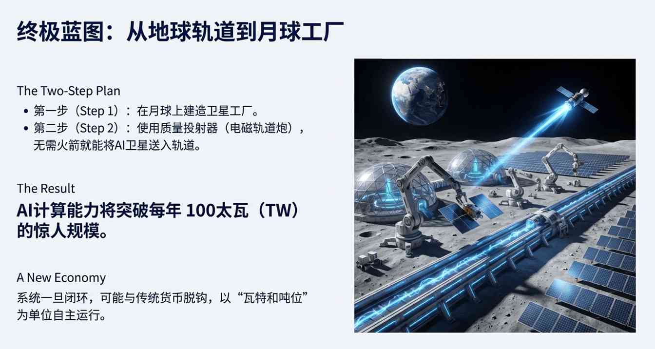 马斯克太空算力革命：月球电磁炮发射AI卫星重塑计算格局(图9)