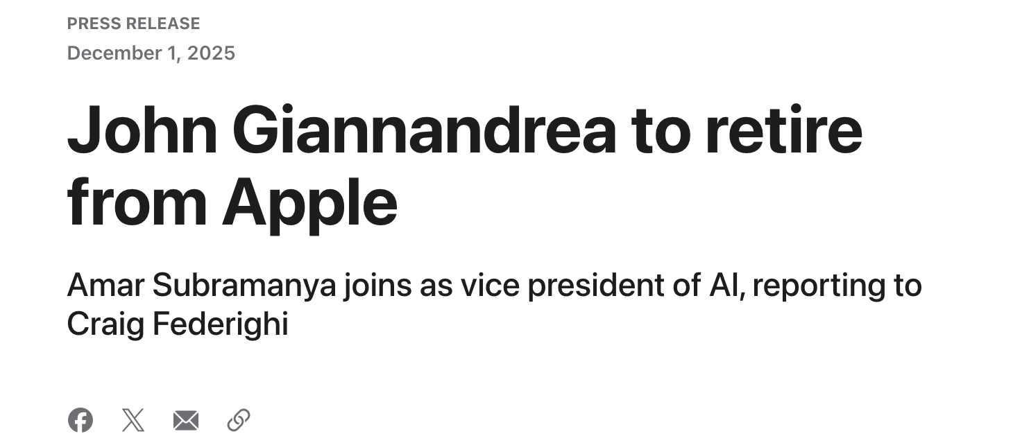 苹果AI掌门人换帅：谷歌DeepMind前高管临危受命救场(图2)