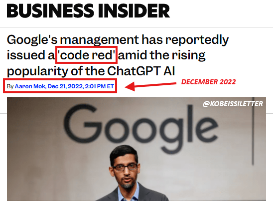 OpenAI启动红色警报应对谷歌竞争 ChatGPT面临用户流失危机(图5) OpenAI启动红色警报应对谷歌竞争 ChatGPT面临用户流失危机(图5)